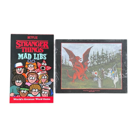 STRANGER THINGS Netflix 432 Piece Puzzle and Mad Libs Book - Picture 2 of 11